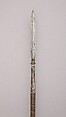 Spear, Wood, silver, steel, diamond, Javanese