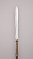 Spear, Wood, silver, steel, Javanese
