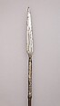 Spear, Steel, wood , silver, horn, Philippine, Jolo