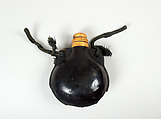 Powder Flask with Ivory Top with Wooden Measure Attached, Lacquer, ivory, wood, Chinese