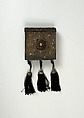 Patch Box, Copper, silver, coral, silk, Turkish