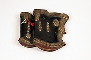 Bow Case and Quiver, Leather, gold, enamel, Korean
