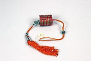 Case for Archer's Ring, Silk, cardboard, gold, silver, Chinese