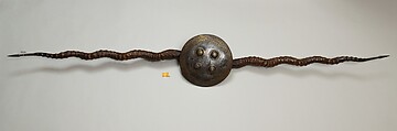 Parrying Weapon (Madu), Horn, steel, iron, gold, Indian