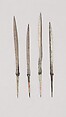 Four Cock's Spurs with Case, SIlver, Balinese