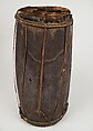 Drum, Wood, cowhide, rattan, Philippine, Moro