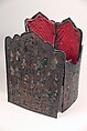 Cuirass (Char-aina), Steel, textile (cotton), pigment, copper alloy leaf, lacquer, Persian