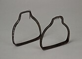 Pair of Stirrups, Iron, Indian