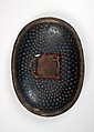 Shield (Dhàl), Leather, textile (velvet), textile, copper alloy, polychromy, Indian