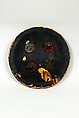 Shield (Dhàl), Hide (buffalo), copper alloy, polychromy, Indian