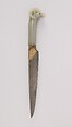 Dagger, Steel, nephrite, gold, ruby, Indian, Mughal