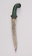 Dagger (Khanjar), Steel, jade, gold, silver, Indian, Mughal