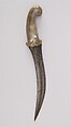 Dagger (Jambiya), Steel, agate, Persian