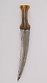 Dagger (Jambiya), Steel, quartz (possibly jasper), Indian