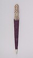Dagger with Sheath, Steel, nephrite, gold, ruby, emerald, silver, wood, velvet, Indian, probably Deccan