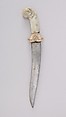 Dagger (Khanjar), Steel, jade, stone, Indian, Mughal
