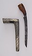 Knife (Bade-bade) with Sheath, Silver, Minangkabau