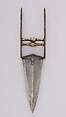 Dagger (Katar), Steel, gold, Indian, Mughal