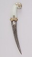 Dagger (Khanjar), Steel, jade, Indian, Mughal or Deccan