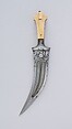 Dagger (Jambiya), Steel, ivory, Indian