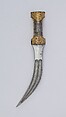 Dagger (Jambiya), Steel, gold, Indian