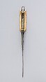 Dagger (Pesh-kabz) with Sheath, Steel, silver, ivory, brass, gold, velvet, wood, Afghan