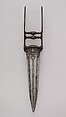 Dagger (Katar), Steel, silver, Indian