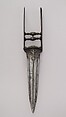 Dagger (Katar), Steel, silver, Indian