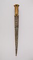 Dagger with Sheath, Steel, ivory, silver, coral, turquoise, Turkish; blade, Italian
