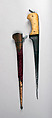 Dagger (Pesh-kabz) with Sheath, Steel, ivory, wood, copper, velvet, gold, Indian