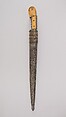 Dagger with Sheath, Steel, silver, ivory, coral, wood, Turkish, Ottoman