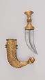 Dagger (<i>Jambiya</i>) with Sheath, Steel, copper, gold, wood, Indian
