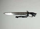Knife, Steel, horn, brass, Philippine, Luzon or Visayan Islands