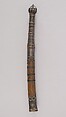 Knife (Dha) with Sheath, Silver, wood, steel, Thai