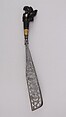Knife, Wood, gold, steel, Javanese