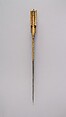 Knife (Khyber) with Sheath, Steel, ivory, gold, iron, wood, leather, Afghan