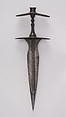 Dagger (Jamdhar Katari), Steel, Indian, Hindu Kush