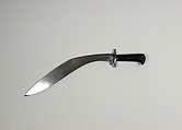 Knife (Kukri), Steel, wood, Indian or Nepalese, Gurkha