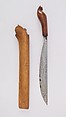 Knife (Golok) with Sheath, Wood, Malayan