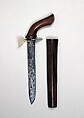 Knife with Sheath, Wood, Malayan