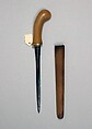 Knife with Sheath, Steel, wood, Javanese