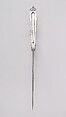 Dagger (Katar) with Sheath, Steel, silver, wood, velvet, North Indian