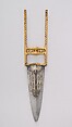 Dagger (Katar), Steel, gold, Indian, Rajasthan