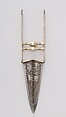 Punch Dagger (Katar) with Sheath, Steel, iron, silver, gold, rubies, Indian, Mughal