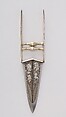Punch Dagger (Katar) with Sheath, Steel, iron, silver, gold, rubies, Indian, Mughal
