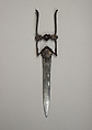 Dagger (Katar), Steel, silver, gold, Indian; blade, European