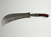 Moplah Knife, Steel, brass, silver, wood, Indian, Malabar