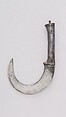 Knife (Bank), Steel, silver, Indian, Mahrata