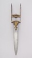 Dagger (Katar), Steel, silver, South Indian; blade, European