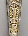 Dagger (Katar), Steel, silver, South Indian; blade, European